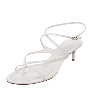 Alexandre Birman White Leather Sandals Size 41